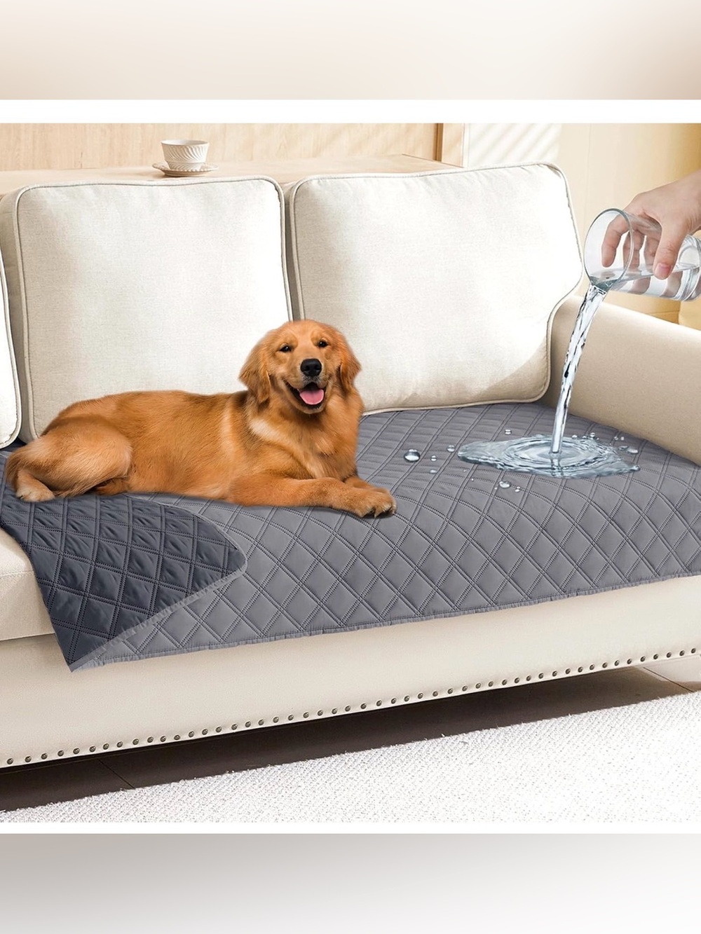 Waterproof Couch Covers for Dogs Washable, Reversible Pet Couch Covers for 30x70